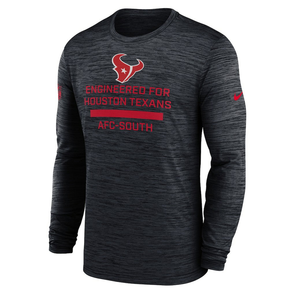 Houston Texans Sideline Velocity Performance Long Sleeve T-Shirt - Navy online