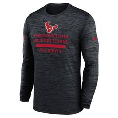Houston Texans Sideline Velocity Performance Long Sleeve T-Shirt - Navy online