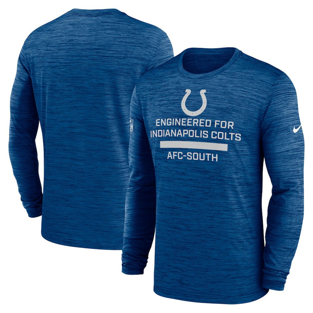 Indianapolis Colts Sideline Velocity Performance Long Sleeve T-Shirt - Royal cheap