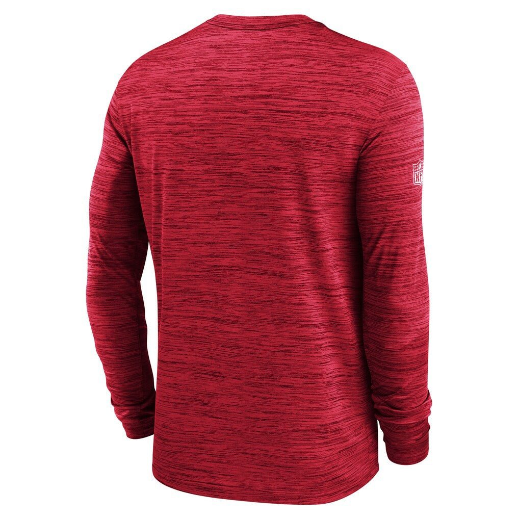 New England Patriots Sideline Velocity Performance Long Sleeve T-Shirt - Red cheap