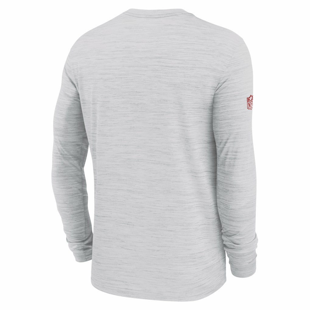 Kansas City Chiefs Sideline Velocity Performance Long Sleeve T-Shirt - Ash cheap