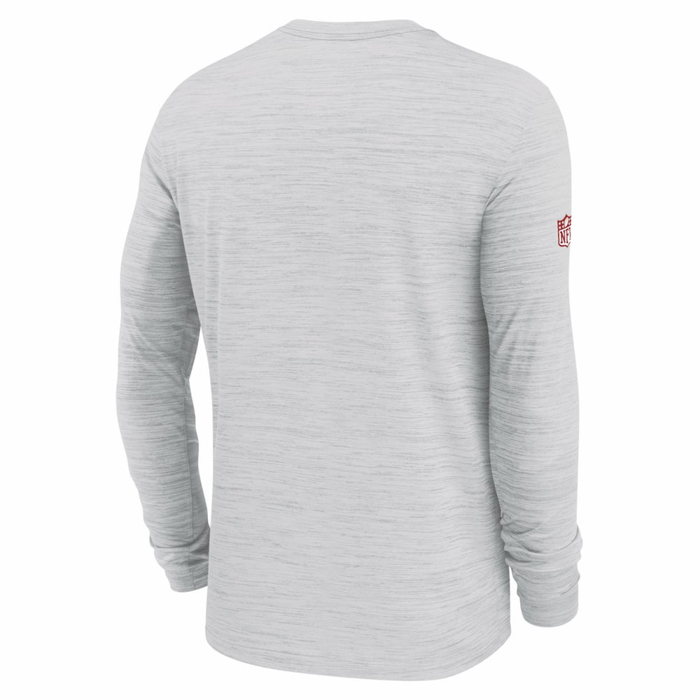 Kansas City Chiefs Sideline Velocity Performance Long Sleeve T-Shirt - Ash cheap