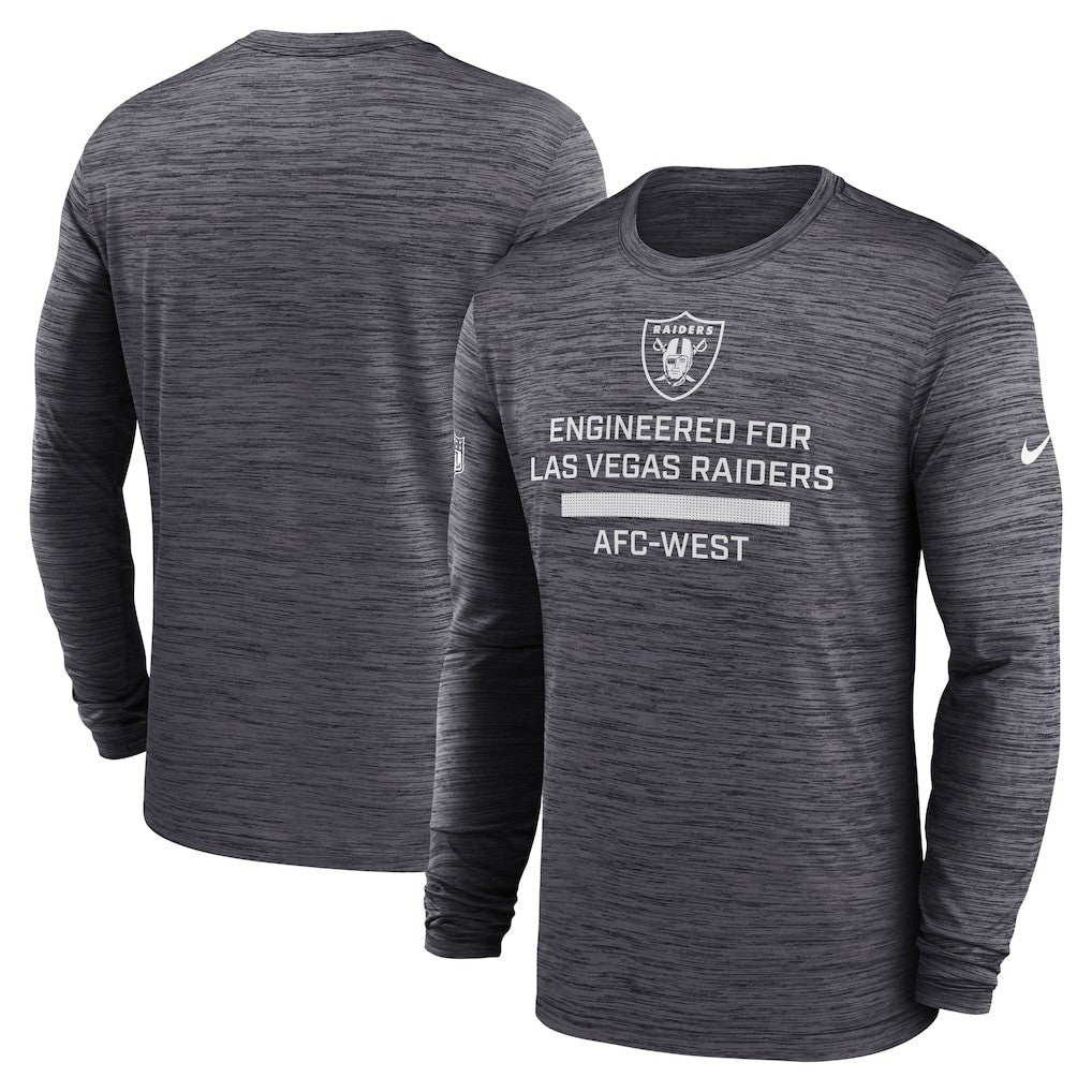 Las Vegas Raiders Sideline Velocity Performance Long Sleeve T-Shirt - Black outlet