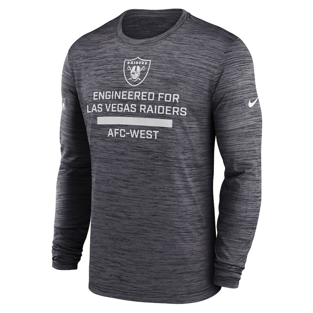 Las Vegas Raiders Sideline Velocity Performance Long Sleeve T-Shirt - Black outlet