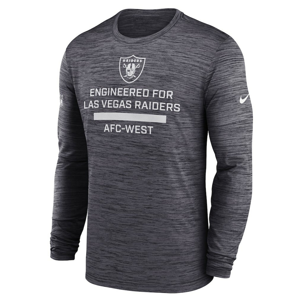 Las Vegas Raiders Sideline Velocity Performance Long Sleeve T-Shirt - Black outlet
