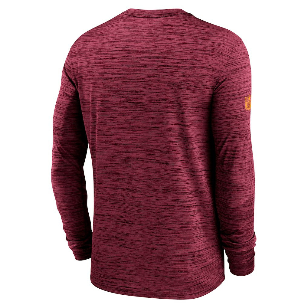 Washington Commanders Sideline Velocity Performance Long Sleeve T-Shirt - Burgundy discount