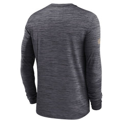 New Orleans Saints Sideline Velocity Performance Long Sleeve T-Shirt - Black discount
