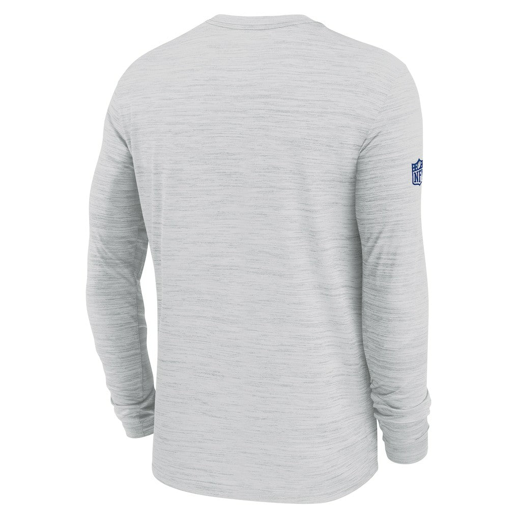 New York Giants Sideline Velocity Performance Long Sleeve T-Shirt - Ash discount
