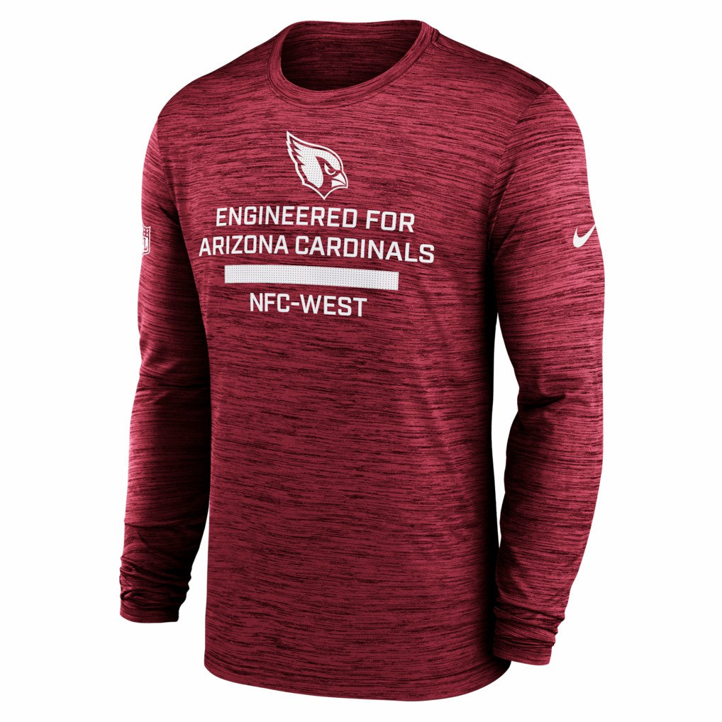 Arizona Cardinals Sideline Velocity Performance Long Sleeve T-Shirt - Cardinal on sale