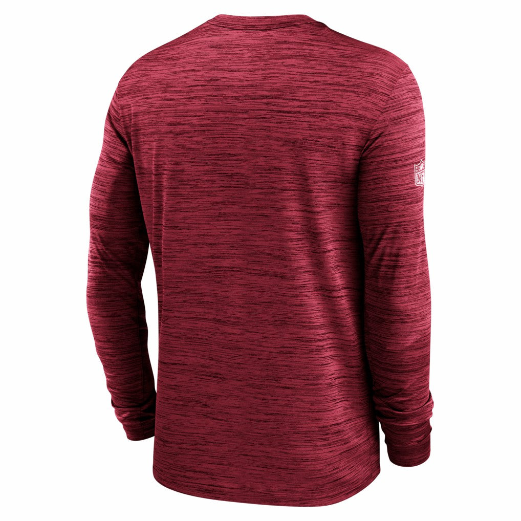 Arizona Cardinals Sideline Velocity Performance Long Sleeve T-Shirt - Cardinal on sale