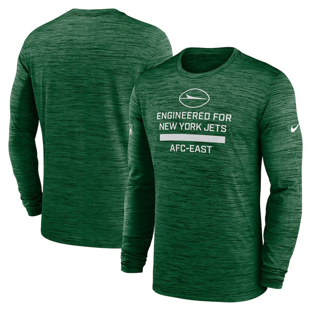 New York Jets Sideline Velocity Performance Long Sleeve T-Shirt - Green discount