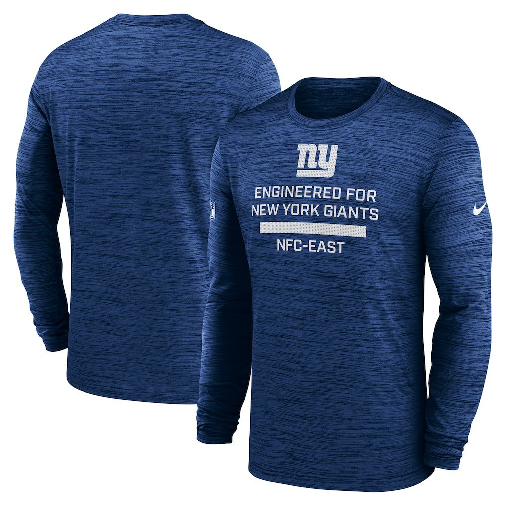 New York Giants Sideline Velocity Performance Long Sleeve T-Shirt - Royal online