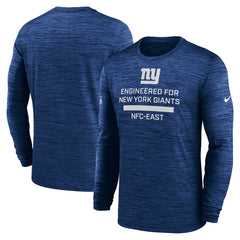 New York Giants Sideline Velocity Performance Long Sleeve T-Shirt - Royal online