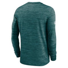 Philadelphia Eagles Sideline Velocity Performance Long Sleeve T-Shirt - Midnight Green outlet