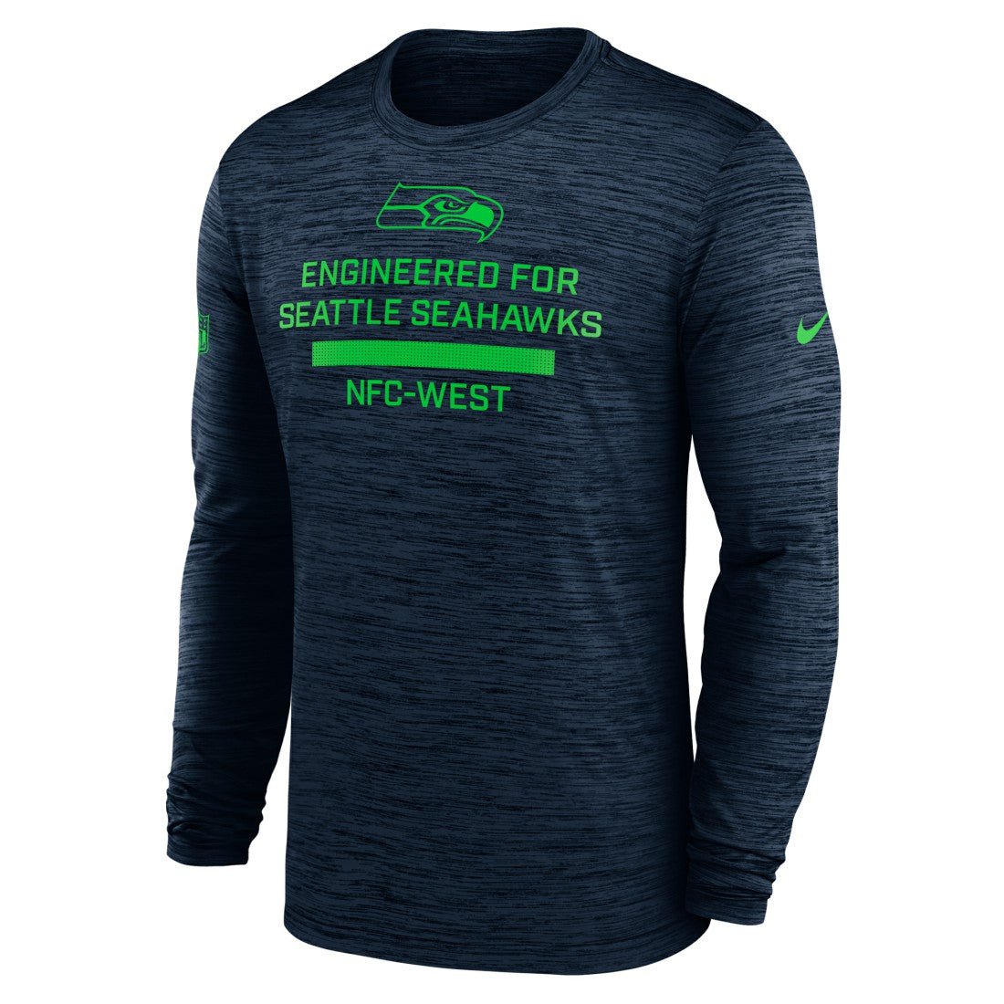 Seattle Seahawks Sideline Velocity Performance Long Sleeve T-Shirt - College Navy online