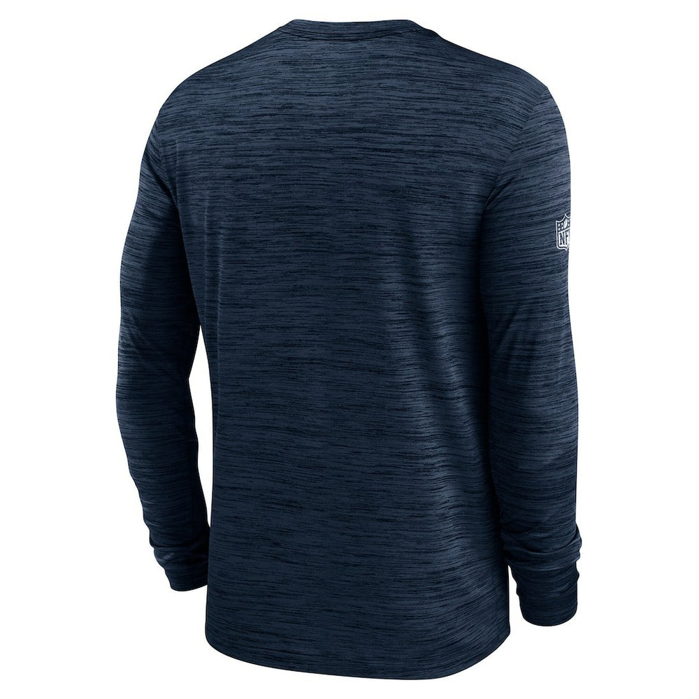 Dallas Cowboys Sideline Velocity Performance Long Sleeve T-Shirt - Navy on sale