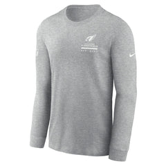 Arizona Cardinals Sideline Dri-FIT Long Sleeve T-Shirt - Heather Gray for sale