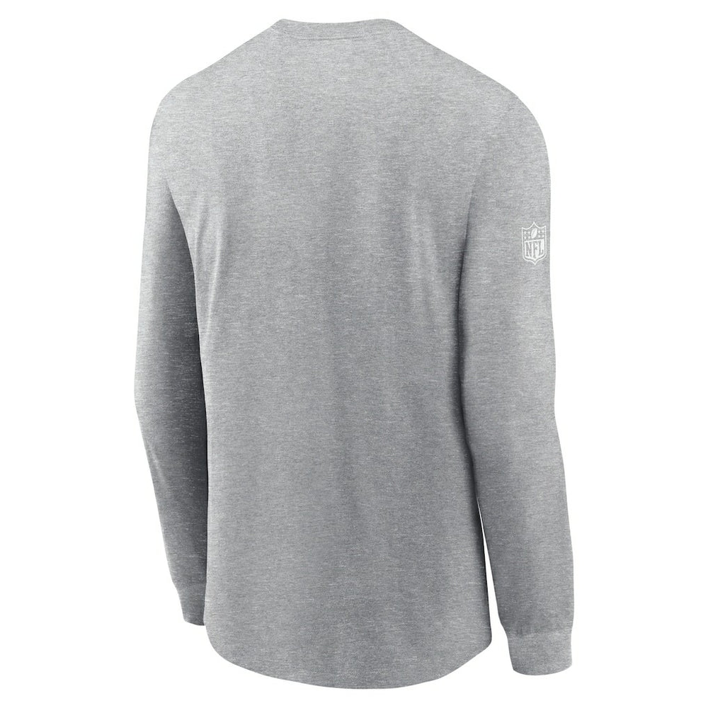 Arizona Cardinals Sideline Dri-FIT Long Sleeve T-Shirt - Heather Gray for sale