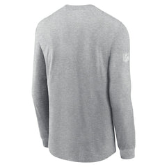 Arizona Cardinals Sideline Dri-FIT Long Sleeve T-Shirt - Heather Gray for sale