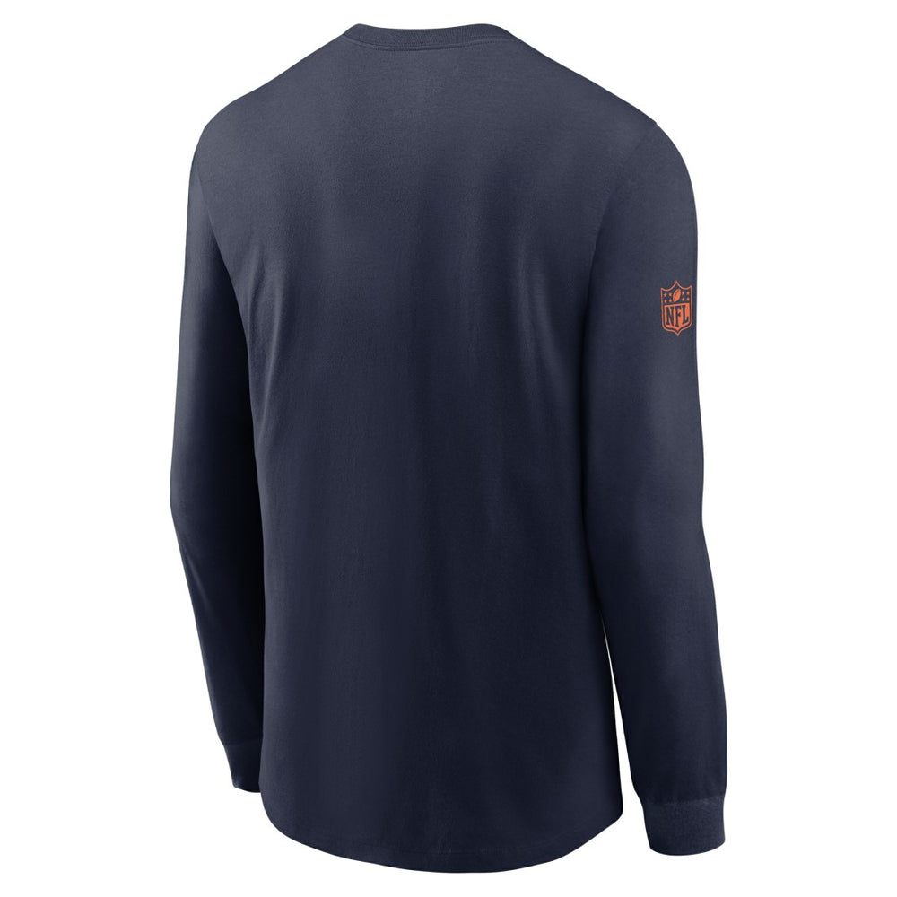 Denver Broncos Sideline Dri-FIT Long Sleeve T-Shirt - Navy for sale