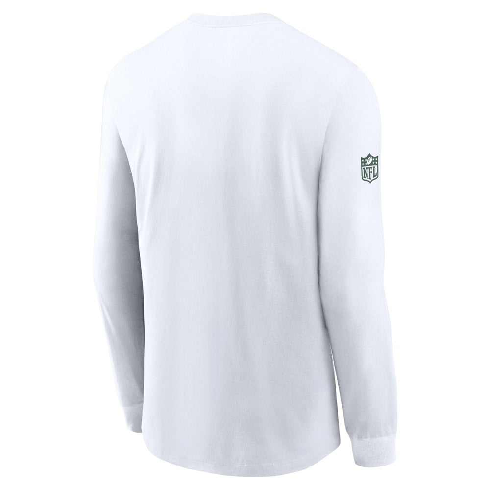Green Bay Packers Sideline Dri-FIT Long Sleeve T-Shirt - White on sale