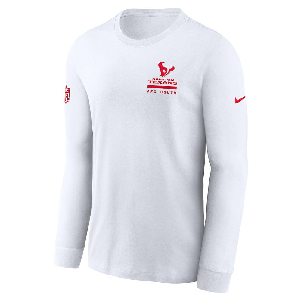Houston Texans Sideline Dri-FIT Long Sleeve T-Shirt - White cheap