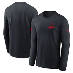 Houston Texans Sideline Dri-FIT Long Sleeve T-Shirt - Navy outlet