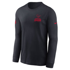 Houston Texans Sideline Dri-FIT Long Sleeve T-Shirt - Navy outlet
