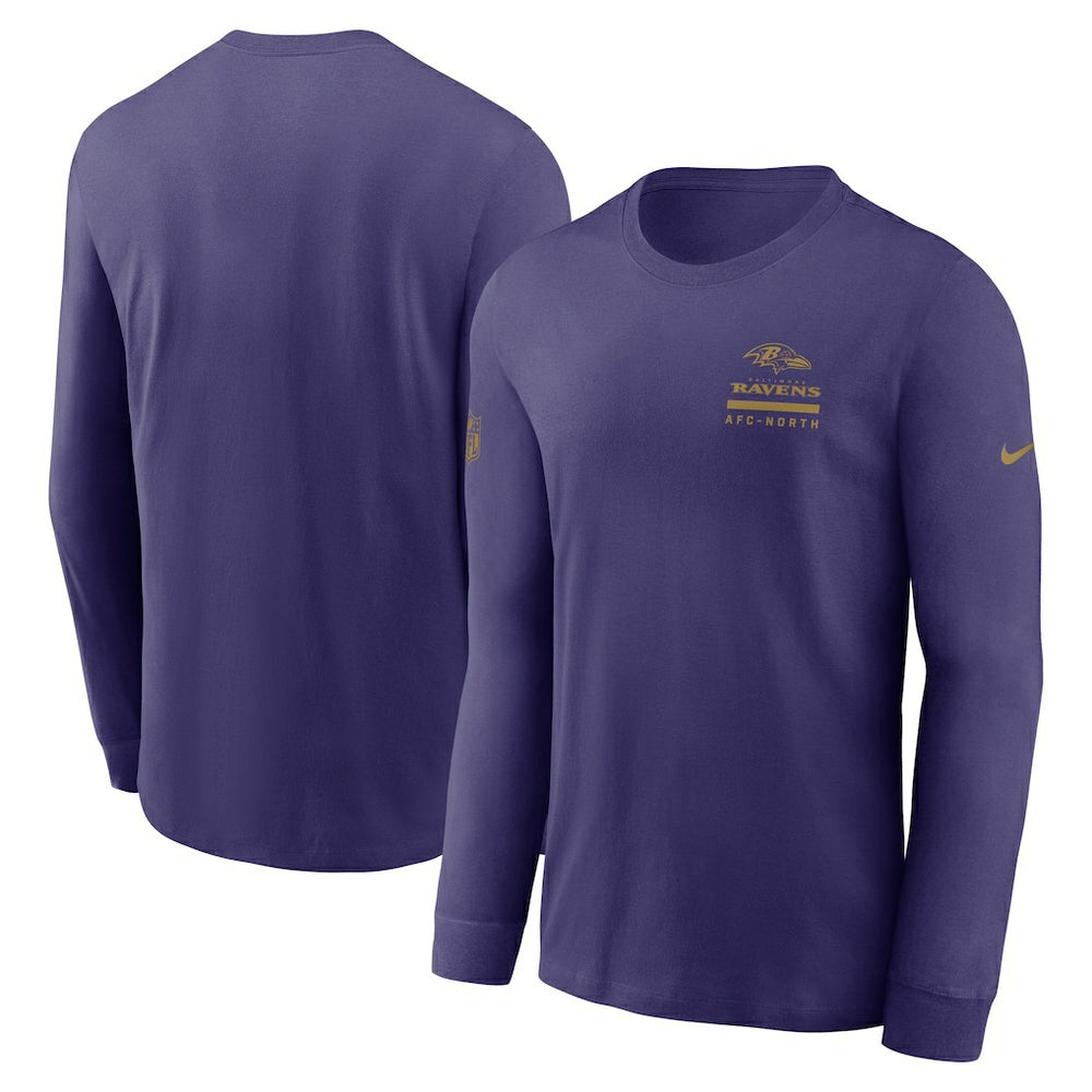 Baltimore Ravens Sideline Dri-FIT Long Sleeve T-Shirt - Purple sale
