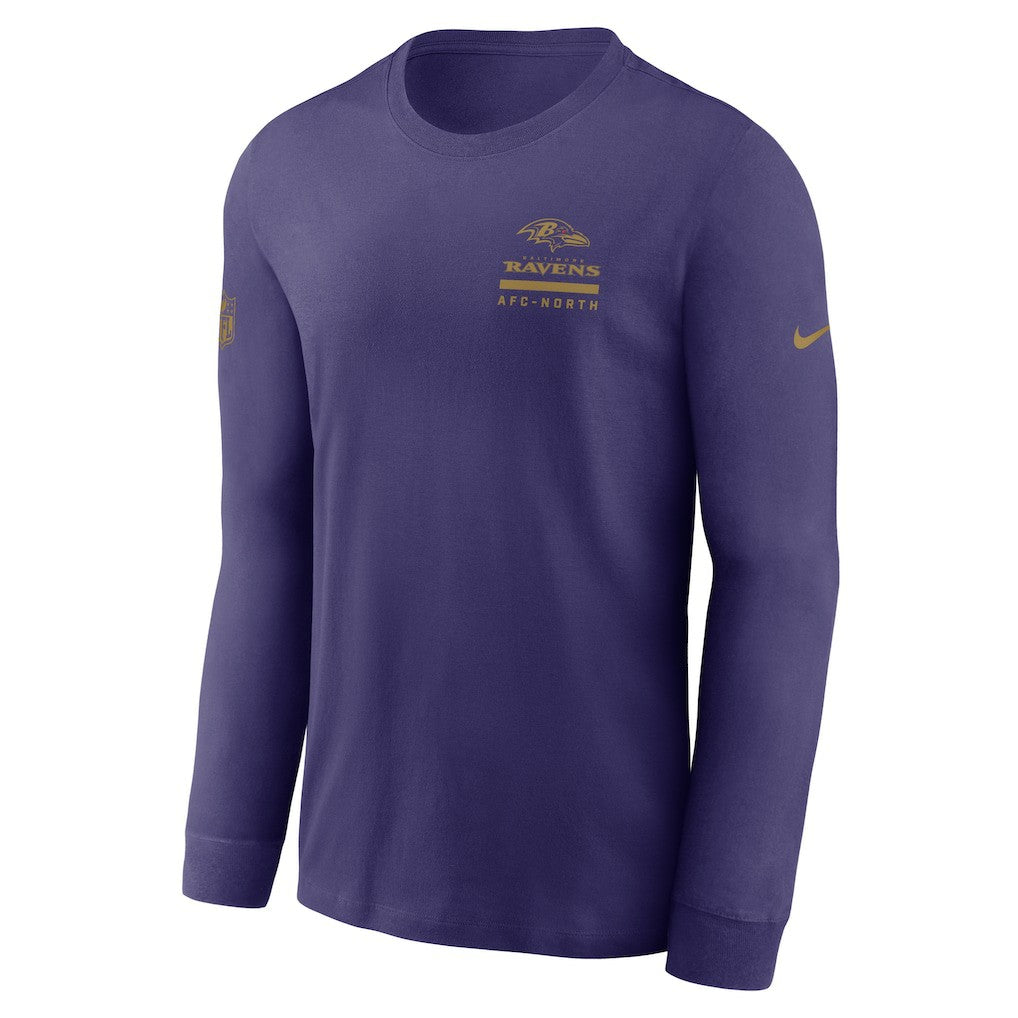 Baltimore Ravens Sideline Dri-FIT Long Sleeve T-Shirt - Purple sale