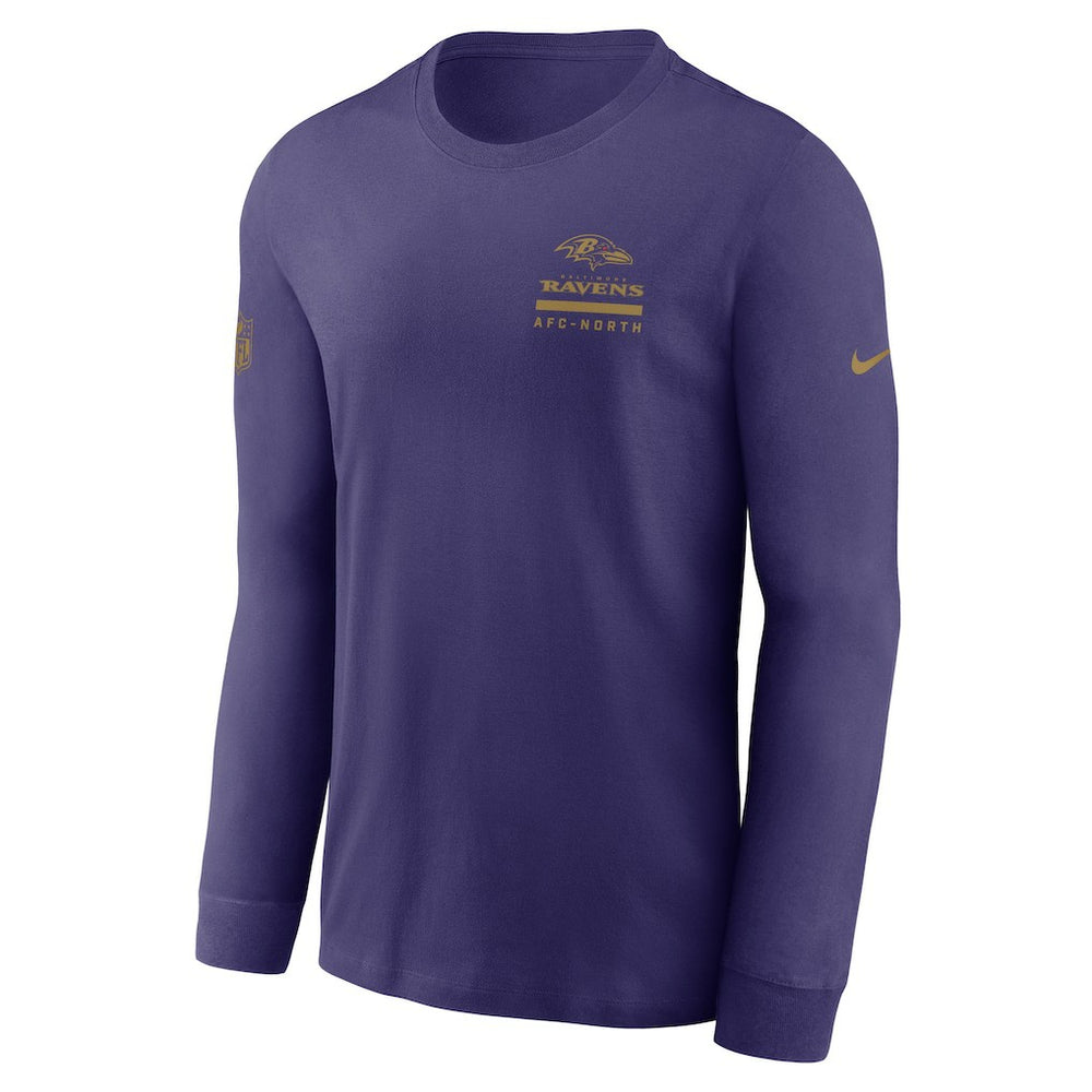 Baltimore Ravens Sideline Dri-FIT Long Sleeve T-Shirt - Purple sale