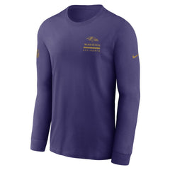 Baltimore Ravens Sideline Dri-FIT Long Sleeve T-Shirt - Purple sale