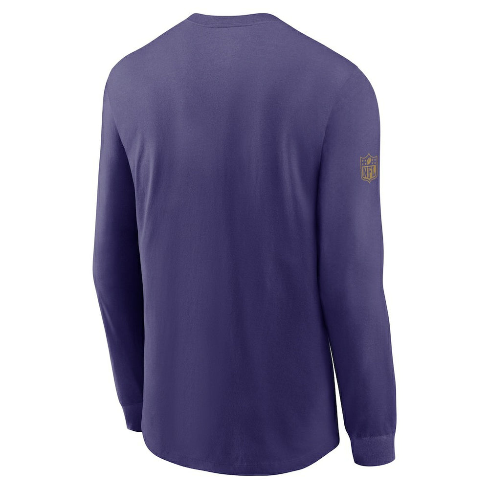 Baltimore Ravens Sideline Dri-FIT Long Sleeve T-Shirt - Purple sale