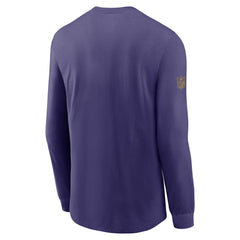 Baltimore Ravens Sideline Dri-FIT Long Sleeve T-Shirt - Purple sale