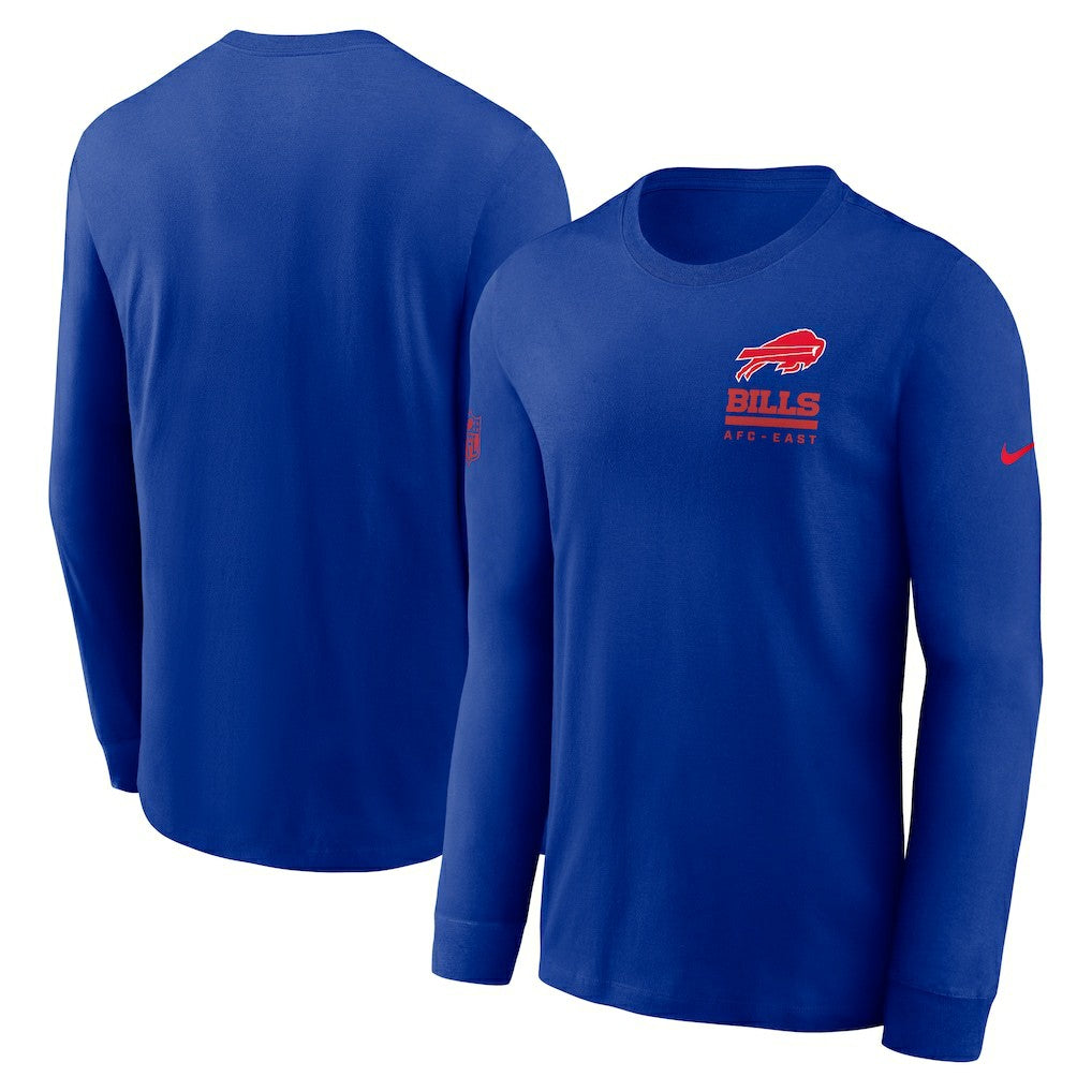 Buffalo Bills Sideline Dri-FIT Long Sleeve T-Shirt - Royal for sale