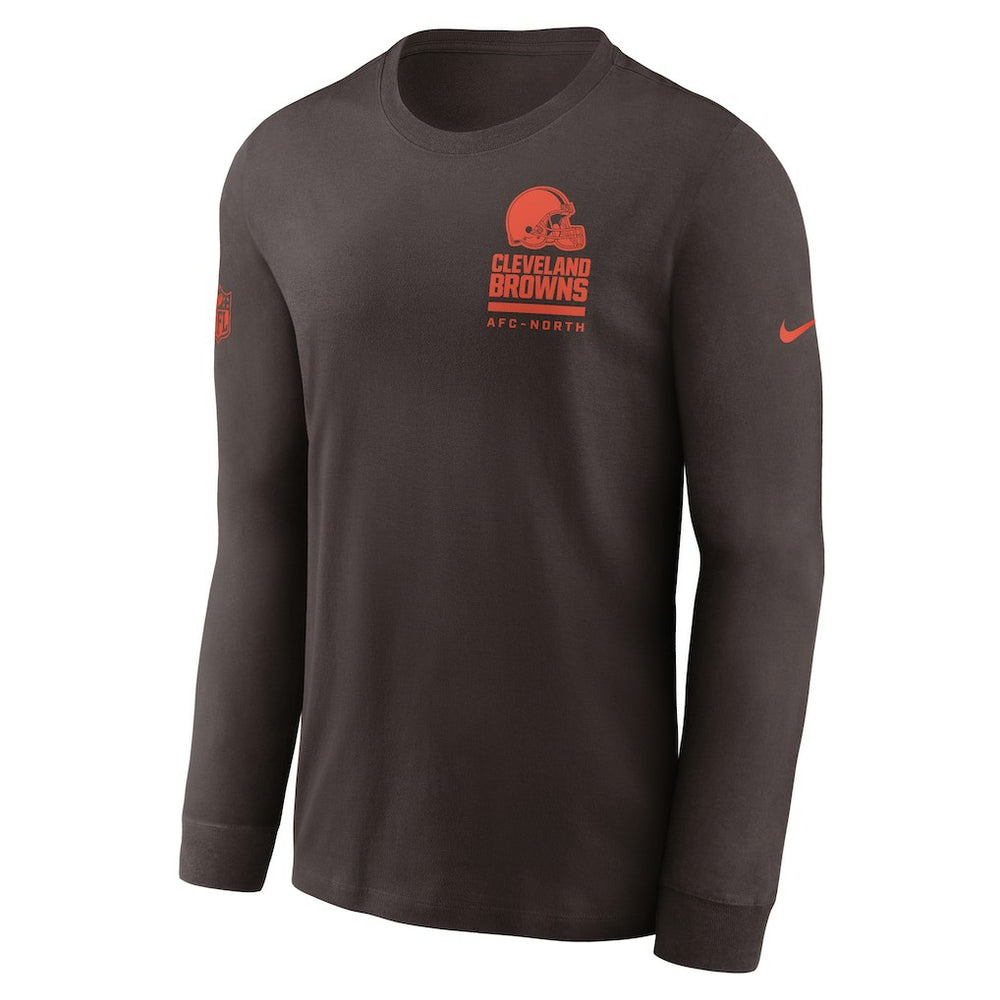 Cleveland Browns Sideline Dri-FIT Long Sleeve T-Shirt - Brown online