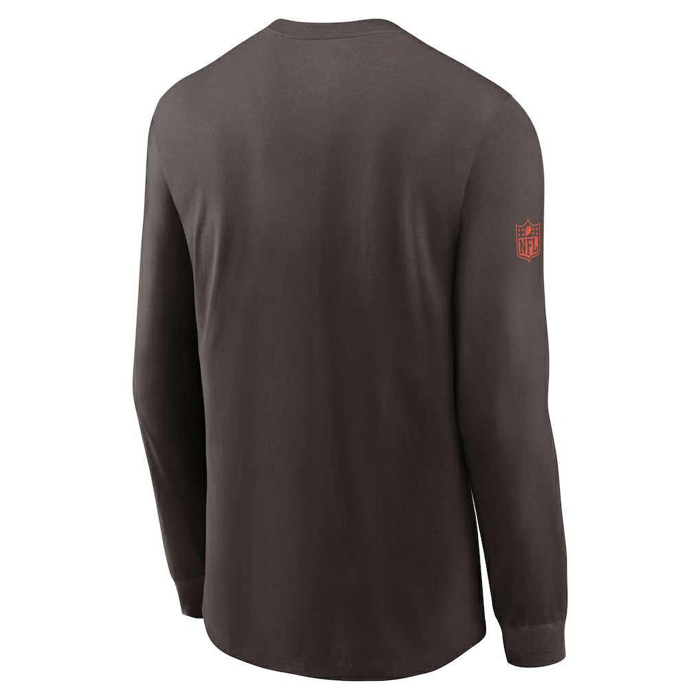 Cleveland Browns Sideline Dri-FIT Long Sleeve T-Shirt - Brown online