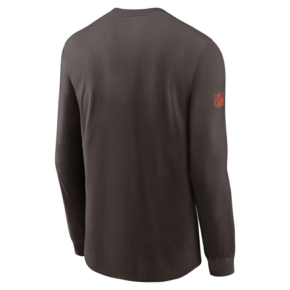 Cleveland Browns Sideline Dri-FIT Long Sleeve T-Shirt - Brown online