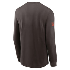 Cleveland Browns Sideline Dri-FIT Long Sleeve T-Shirt - Brown online