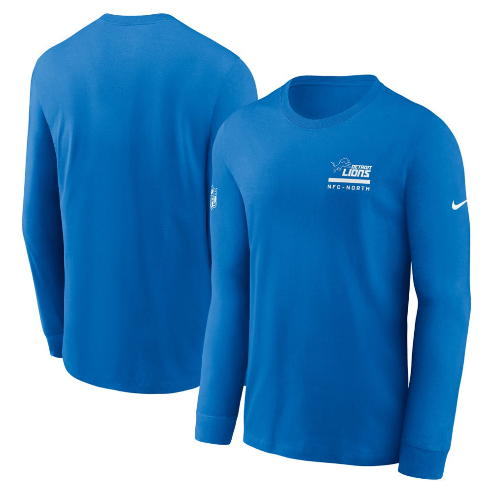 Detroit Lions Sideline Dri-FIT Long Sleeve T-Shirt - Blue cheap