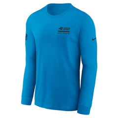 Carolina Panthers Sideline Dri-FIT Long Sleeve T-Shirt - Blue online