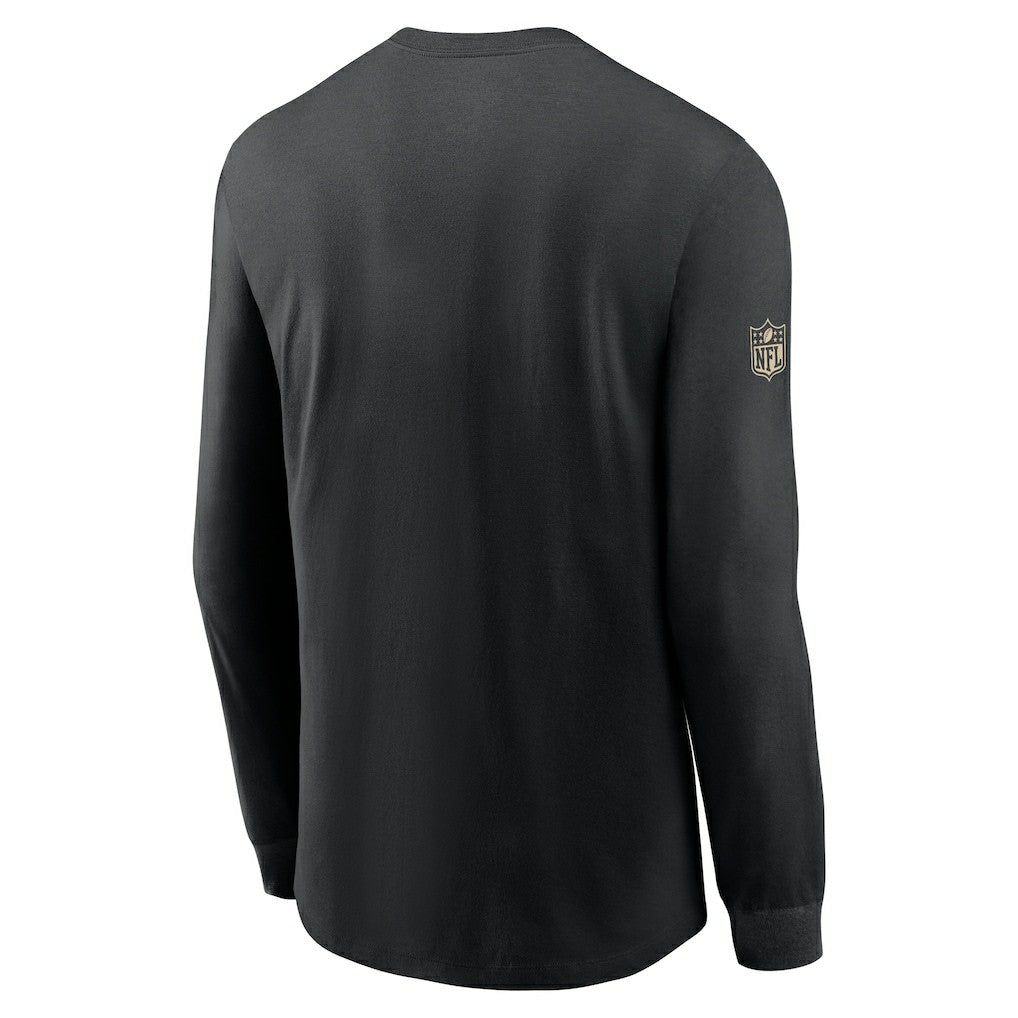New Orleans Saints Sideline Dri-FIT Long Sleeve T-Shirt - Black discount