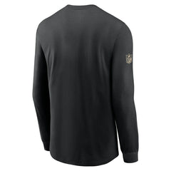 New Orleans Saints Sideline Dri-FIT Long Sleeve T-Shirt - Black discount