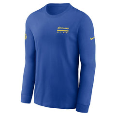 Los Angeles Rams Sideline Dri-FIT Long Sleeve T-Shirt - Royal for sale