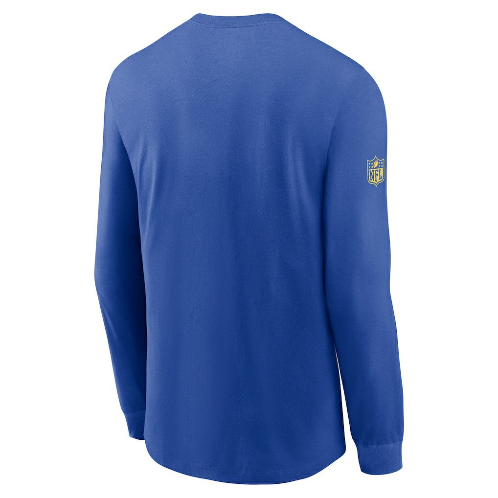 Los Angeles Rams Sideline Dri-FIT Long Sleeve T-Shirt - Royal for sale