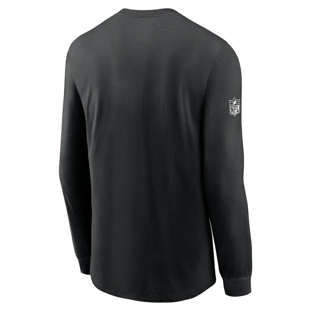 Philadelphia Eagles Sideline Dri-FIT Long Sleeve T-Shirt - Black cheap