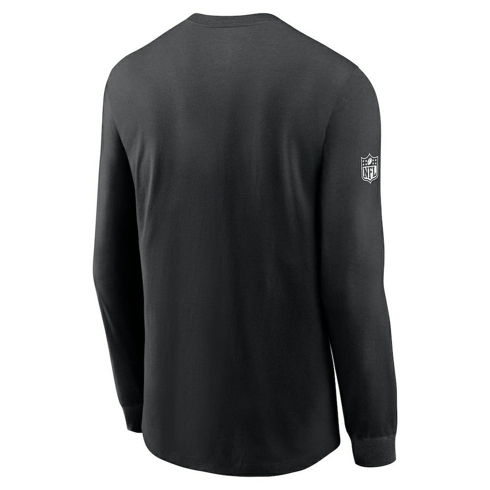 Philadelphia Eagles Sideline Dri-FIT Long Sleeve T-Shirt - Black cheap