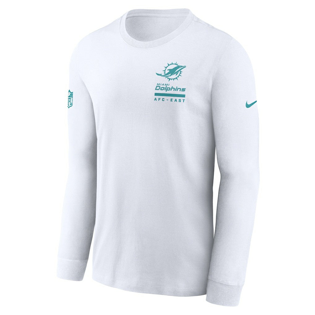 Miami Dolphins Sideline Dri-FIT Long Sleeve T-Shirt - White online