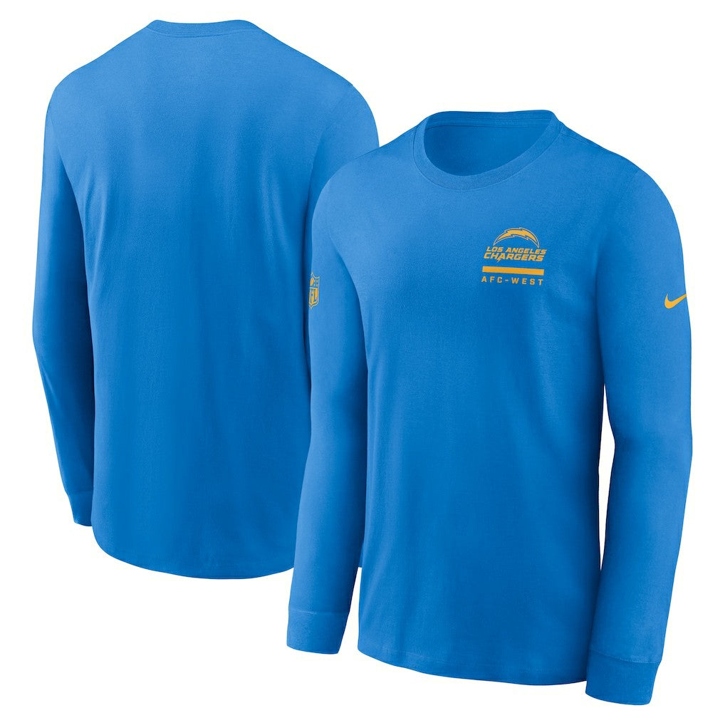 Los Angeles Chargers Sideline Dri-FIT Long Sleeve T-Shirt - Powder Blue sale