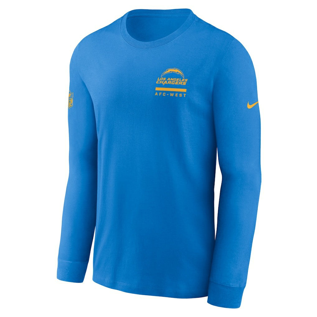Los Angeles Chargers Sideline Dri-FIT Long Sleeve T-Shirt - Powder Blue sale